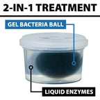 CrystalClear PondShock Ball, Natural Enzymes & Live Bacteria, Freshwater Clarifier Shock Treatment, Muck & Sludge Remover for Small Pond & Outdoor Water Garden Ponds, Koi Fish & Aquatic Plants Safe