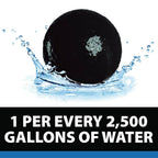 CrystalClear PondShock Ball, Natural Enzymes & Live Bacteria, Freshwater Clarifier Shock Treatment, Muck & Sludge Remover for Small Pond & Outdoor Water Garden Ponds, Koi Fish & Aquatic Plants Safe