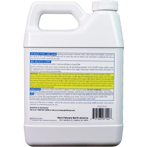 API POND ACCU-CLEAR Pond Water Clarifier 32-Ounce Bottle