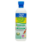 API POND STRESS COAT (32 fl oz) Pond Water Conditioner - Quickly Makes Tap Water Safe for Fish & Plants - Up to 3840 Gallons - Removes Chlorine, Ammonia & More - Aloe Vera - Natural Active Ingredient