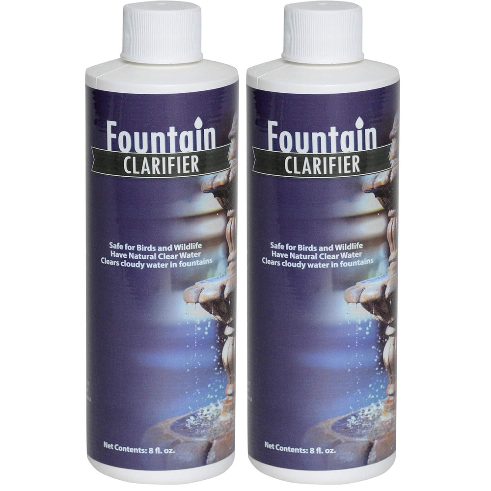 Fountain Water Clarifier - 8 Ounces - Water Treatment for Fountains & Birdbaths, Prevent White-Scale Buildup, Stains, Cloudy Water & Other Water Conditions