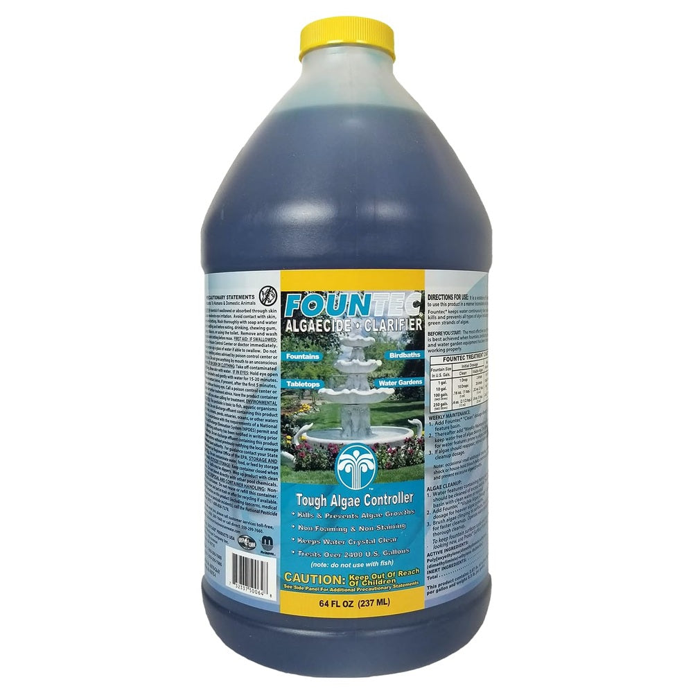 EasyCare FounTec Algaecide and Clarifier, 8 oz. Bottle
