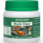 Muck Clear – Natural Pond Sludge Treatment, 500 Tablets for Ponds, Fountains & Bird Baths, Beneficial Bacteria & Enzymes, Chemical-Free & Safe for Fish, Pets & Wildlife
