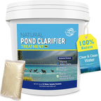 LMJP Pond Clarifier Treatment – 12 Packets Natural Pond Water Clear for Outdoor Lakes – Beneficial Enzymes to Improve Water Clarity & Eliminate Odor – Treats Up to 144000 Sq Ft