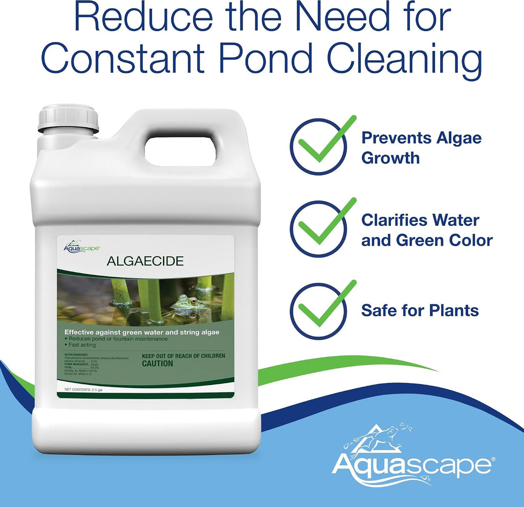 Aquascape Algaecide for Pond, Waterfall, and Water Features, 32-Ounce, 96024