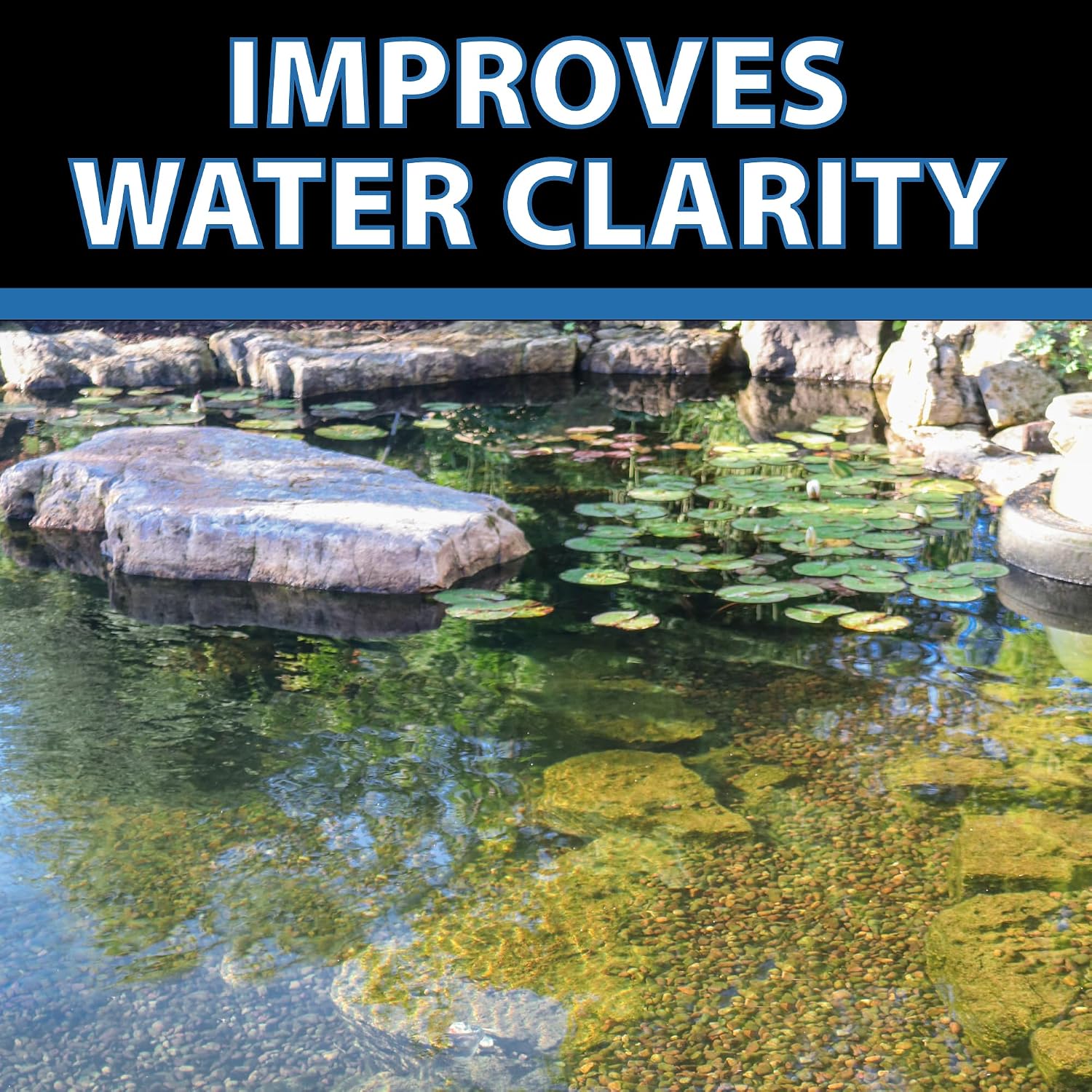 CrystalClear Barley Extract Pond Treatment – Natural Water Clarifier for Fountains, Water Gardens & Koi Ponds, Clears Cloudiness, Fish & Plant Safe, 16 Ounces