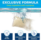 LMJP Pond Clarifier Treatment – 12 Packets Natural Pond Water Clear for Outdoor Lakes – Beneficial Enzymes to Improve Water Clarity & Eliminate Odor – Treats Up to 144000 Sq Ft