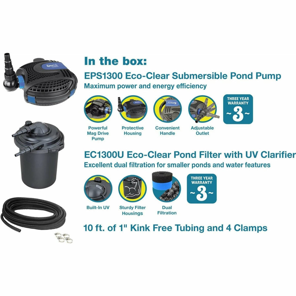 EasyPro: Eco-Clear Pond Filtration System for Ponds Up to 3900 Gallons