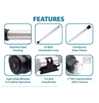 EasyPro Stainless Steel UV Clarifier – 110 Watts