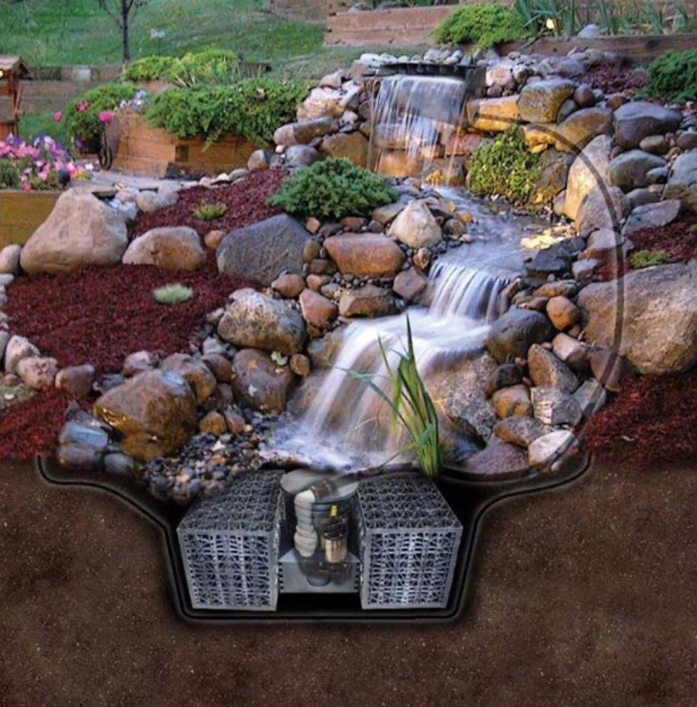 EasyPro: Pro Series, Just-A-Falls kit | High Strength Res-Cubes 34” spillway/11' stream