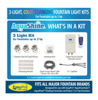 EasyPro: RGB3- Aqua Shine Three Light Color Changing LED Fountain kit