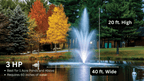 Scott Aerator: Amherst Display Fountain for Small, Medium, Large, and Commercial Ponds
