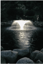 EasyPro:  Starburst Mini Floating Fountain w/ Super Bright LED Light Set