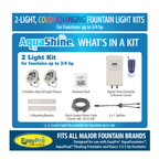 EasyPro: RGB2- Aqua Shine Two Light Color Changing LED Fountain kit