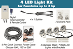 EasyPro: RGB4- Aqua Shine Four Light Color Changing LED Fountain kit