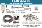 EasyPro: RGB6N- Aqua Shine Six Light Color Changing LED Fountain kit